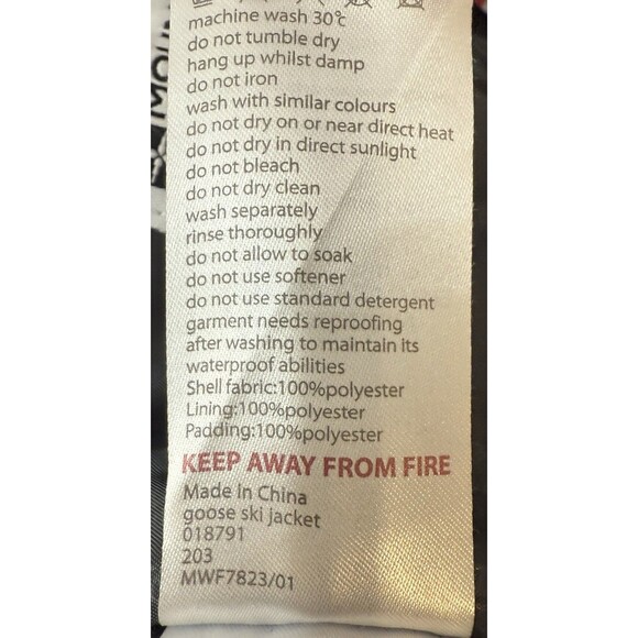 Mountain Warehouse Goose Ski Jacket Kids 11-12 Red Plaid Waterproof Snow Coat - Picture 4 of 12